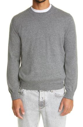 Brunello Cucinelli Mens Cashmere Sweater in Grey at Nordstrom, Size 40 Us