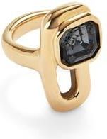 UNOde50 Ring with Negro Crystals in Gold at Nordstrom, Size 7.5