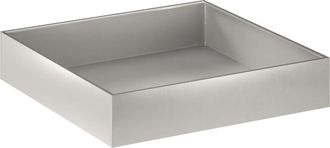 vidaXL Macetero De Jard&iacute;n Plateado 100 X 100 X 20 Cm Acero Inoxidable Vidaxl