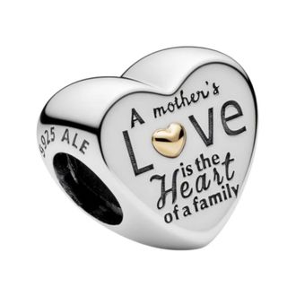 Pandora Accessoires, Dames, Grijs, ONE Size, Hart van de Familie Bedel