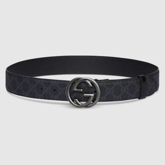 Gucci Belt With Interlocking G Buckle, Size 115