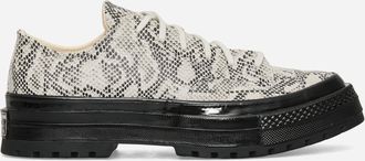 Converse Chuck 70 Formal Suede Snake Print Sneakers Barely Grey