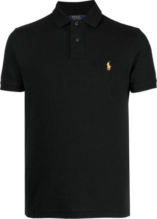 Polo Ralph Lauren embroidered-pony polo shirt - men - Cotton - L - Black