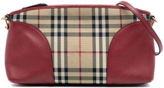 Burberry Pre-owned Cross Body Bags, female, Multicolor, Size: ONE SIZE Pre-owned Vintage Canvas Crossbody Bag
