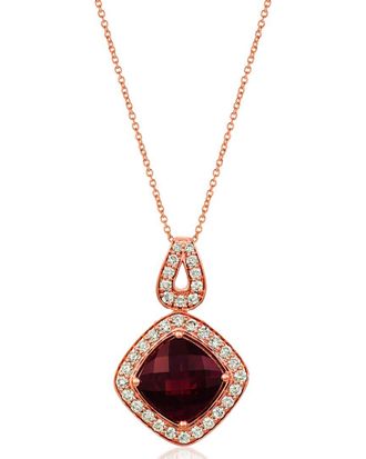 Le Vian 14K Rose Gold 5.78 ct. tw. Diamond & Garnet Pendant