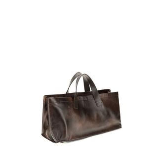 Staud Womens Brown Lamb Ovis Aries Handbag Bag