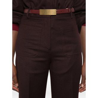 Victoria Beckham Acai Trousers - Brown