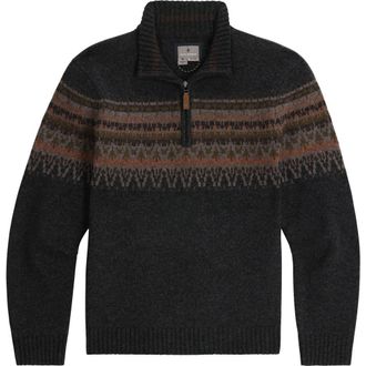 Royal Robbins Arch Rock Quarter Zip Merino Wool Pullover in Charcoal Kirkwood Pt at Nordstrom, Size X-Large