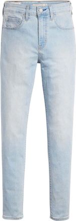 Levi's Dames/Dames 721 Leather Patch High Rise Skinny Jeans (Lichtblauw)