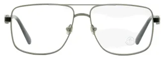 Moncler ML5178 Pilot Metal Frame Eyeglasses - Gray