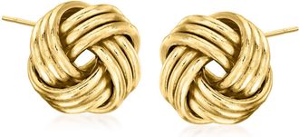 Ross-Simons 14kt Yellow Gold Love Knot Earrings