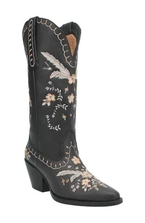 Dingo Full Bloom Western Boot in Black at Nordstrom, Size 6.5