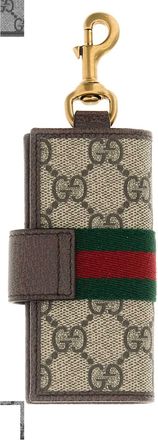 Gucci Mens Gg Key Case Beige Fabric Cases