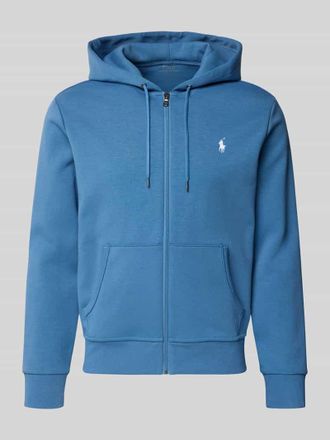 Polo Ralph Lauren Regular Fit Sweatjacke aus Baumwoll-Mix in Aqua, Gr&ouml;&szlig;e XXL
