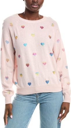 Brodie Foil Heart Mini Cashmere Sweater