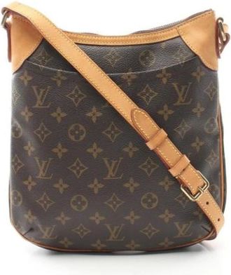 Louis Vuitton Pre-owned Cross Body Bags, female, Brown, Size: ONE SIZE Pre-owned Canvas shoulder-bags