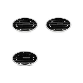 OEM Tres Tapones Decorativos (plateados) Para Las Salidas De Aire Del Salpicadero Del Ford Focus Mk2 (modelos 2005-2013)