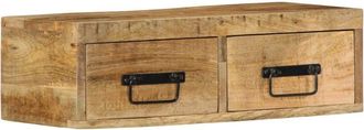 vidaXL Wall-mounted TV Cabinet 60x30x19 cm Solid Rough Wood Mango vidaXL