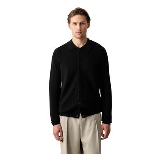 Marc O'Polo Cardigan con colletto - - Knitwear - Uomo - Nero - XL
