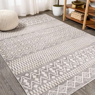 Jonathan Y Designs Ifrane Berber Geometric Stripe Area Rug