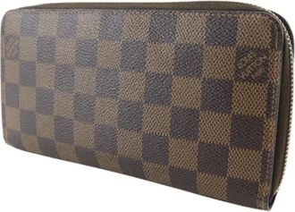 Louis Vuitton Pre-owned Vintage Canvas Portemonnee - Dames - Vintage Accessoires - Bruin - ONE Size - Vintage