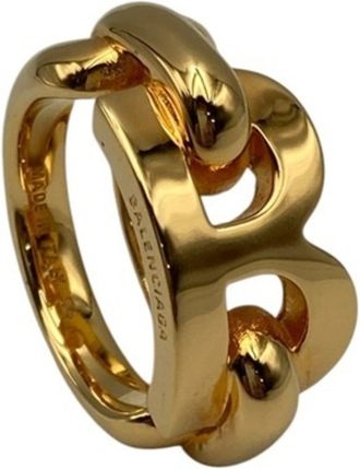 Balenciaga Gold Brass Band Ring (Pre-Owned)