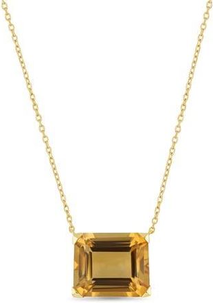 Bony Levy 14K Yellow Gold Semiprecious Stone Cube Pendant Necklace in 14K Gold/Yellow at Nordstrom Rack, Size 18
