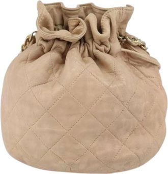 Chanel Pre-owned Bucket Bags, female, Beige, Size: ONE SIZE Pre-owned Vintage Bucket Bag