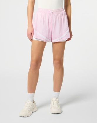 Plein Sport Reflective Nylon Shorts Women in Rose/pink at Nordstrom, Size X-Small