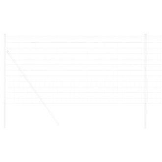 Berkfield Home Modern Euro Fence 1.4x10 m Galvanised Steel in Silver