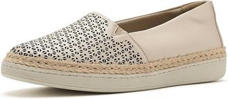 Trotters Accent Perf Womens Flat Shoes Ivory : 10.5 M (B), Leather