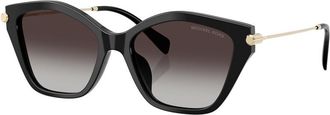 Michael Kors Catskills Dark Gray Gradient Butterfly Ladies Sunglasses MK2246U 30058G 54