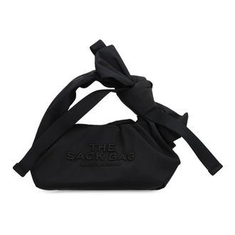 Marc Jacobs Handbags, female, Black, Size: ONE SIZE Bow Nylon Mini Sack Bag