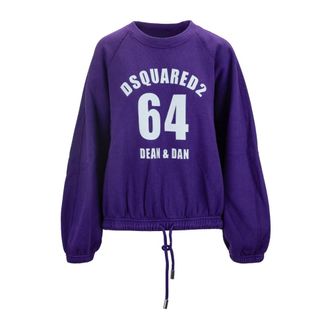 Dsquared2 Sweatshirts - Dames - Sweatshirts - Blauw - XS - Katoen - Hoodies & sweatvesten