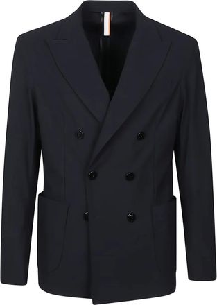 PMDS Premium Mood Denim Superior Blazer doppiopetto - Blu