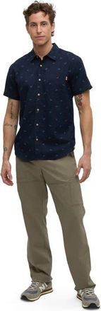 tentree Bike Around Mancos Shirt in Midnight Blue/bike Around at Nordstrom, Size Xx-Large