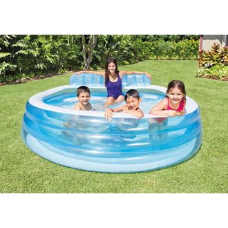 Intex Piscina Gonfiabile Con Poltrona family Cm 229x218x79 I.3 - Cod. 57190np
