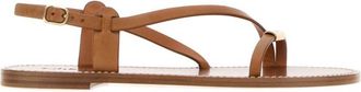 Chlo&eacute; Brown Solid Matilda Sandals