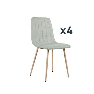 Klast Packs 4 sillas tela menta 44 cm x 89 cm cm
