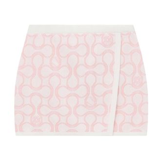 Casablanca Short Skirts, female, Pink, Size: M Wrap Mini Skirt