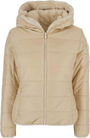 Save The Duck Giacca in pelliccia sintetica con cappuccio - Toni neutri