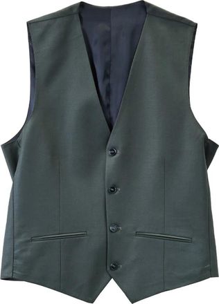 Karl Lagerfeld Gilet Spectre - Heren - Gillet - Groen - M - Wol - Kostuums