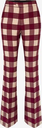 La DoubleJ Ausgestellte Hose mit hoher Taille und Vichykaros Saturday Night