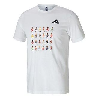 adidas 8-Bit Tee Ball Printing Sports Male White GL2001