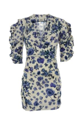 Isabel Marant Isabel Marant Printed Stretch Silk Doris Mini Dress
