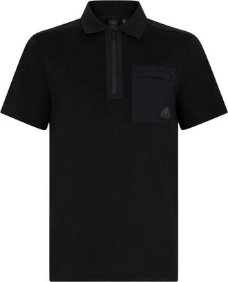 Moose Knuckles Polo Shirts, male, Black, 2XL, Dalon Polo Shirt