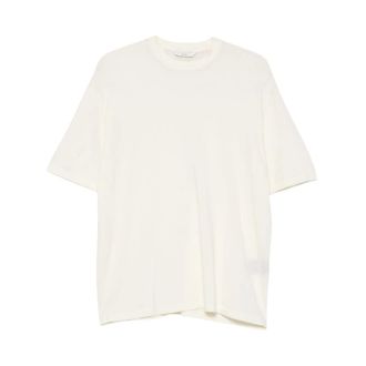 Hev&ograve; T-Shirts, male, Beige, Size: M Spinazzola Knit T-Shirt