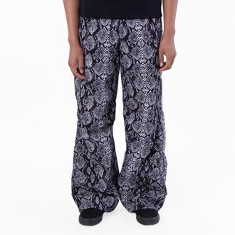 Rains Snake Print Mito Pants, Size Large