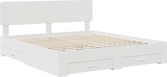 vidaXL Estructura De Cama Con Caj&oacute;n 180 X 200 Cm Madera De Ingenier&iacute;a Vidaxl