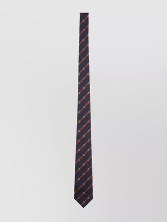 Gucci jacquard tie diagonal design